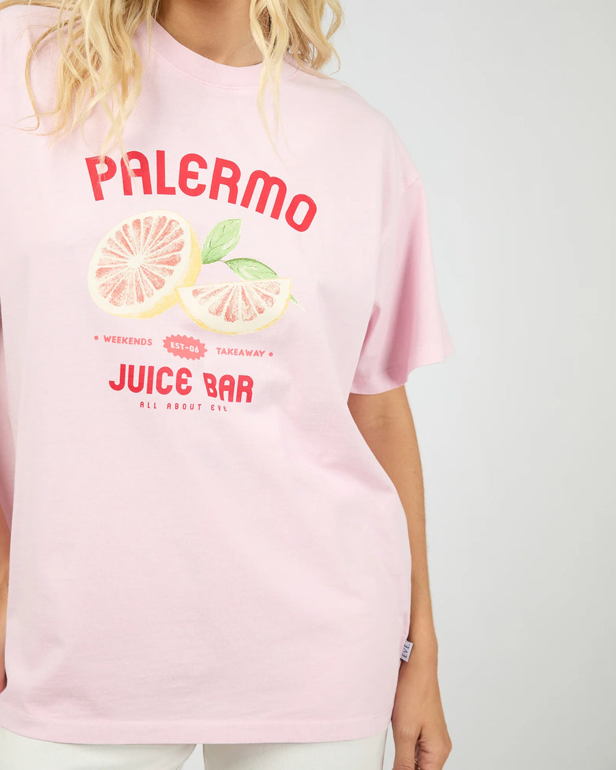 ALL ABOUT EVE PALERMO RELAXED TEE - LIGHT PINK - WILDROSE