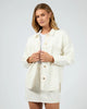 ALL ABOUT EVE COCO DENIM SHACKET - VINTAGE WHITE - WILDROSE