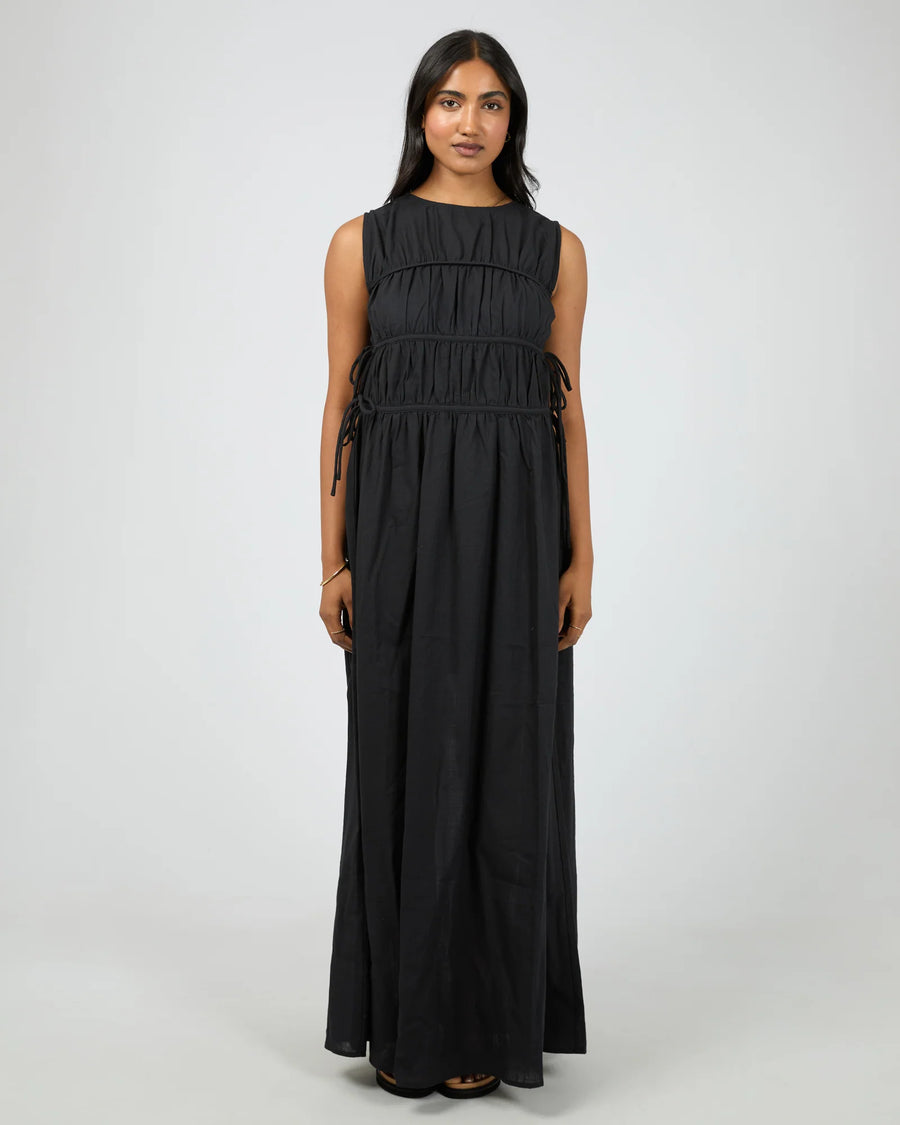 ALL ABOUT EVE LOU LOU TIE MAXI DRESS - WILDROSE