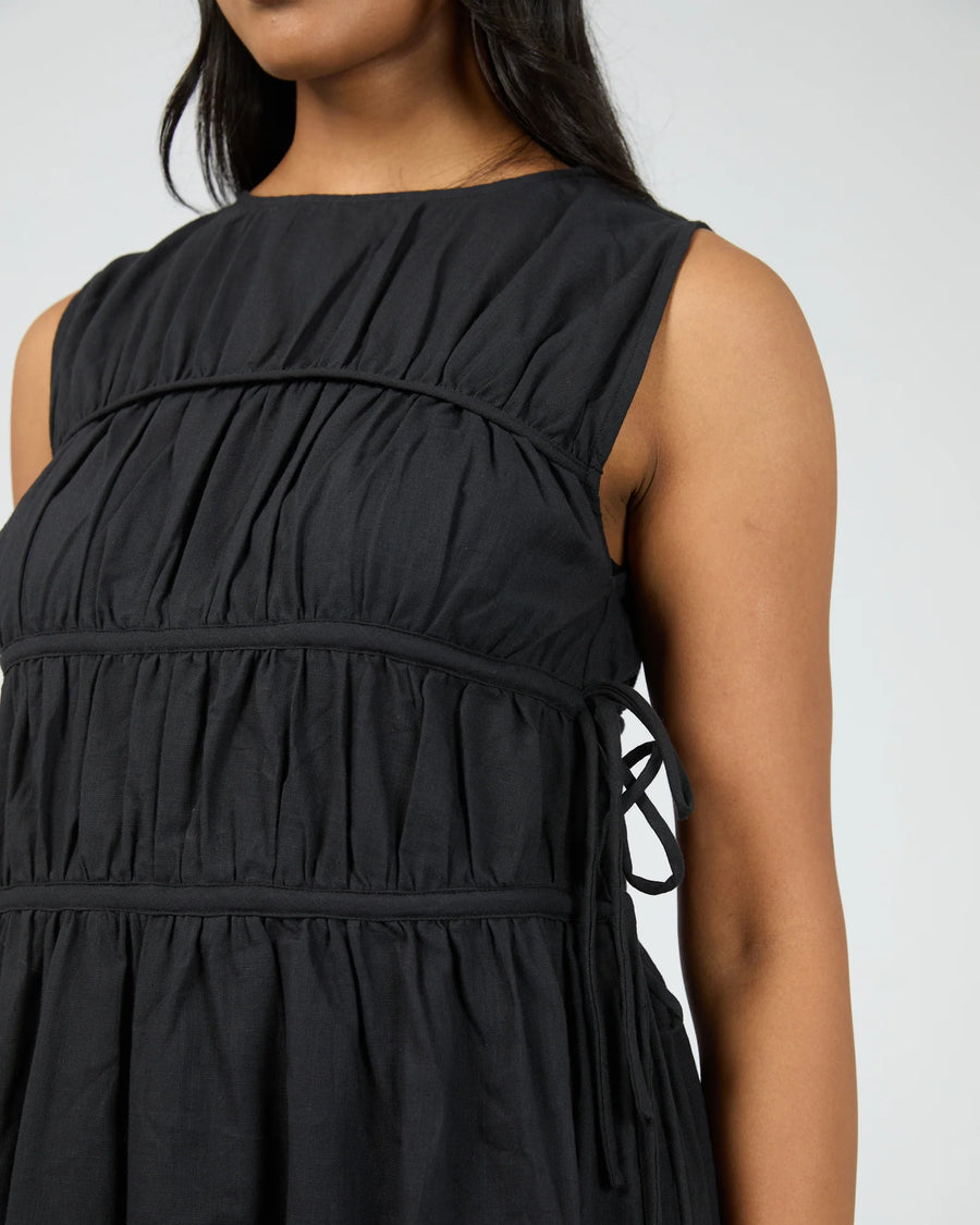 ALL ABOUT EVE LOU LOU TIE MAXI DRESS - WILDROSE