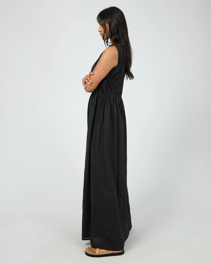 ALL ABOUT EVE LOU LOU TIE MAXI DRESS - WILDROSE
