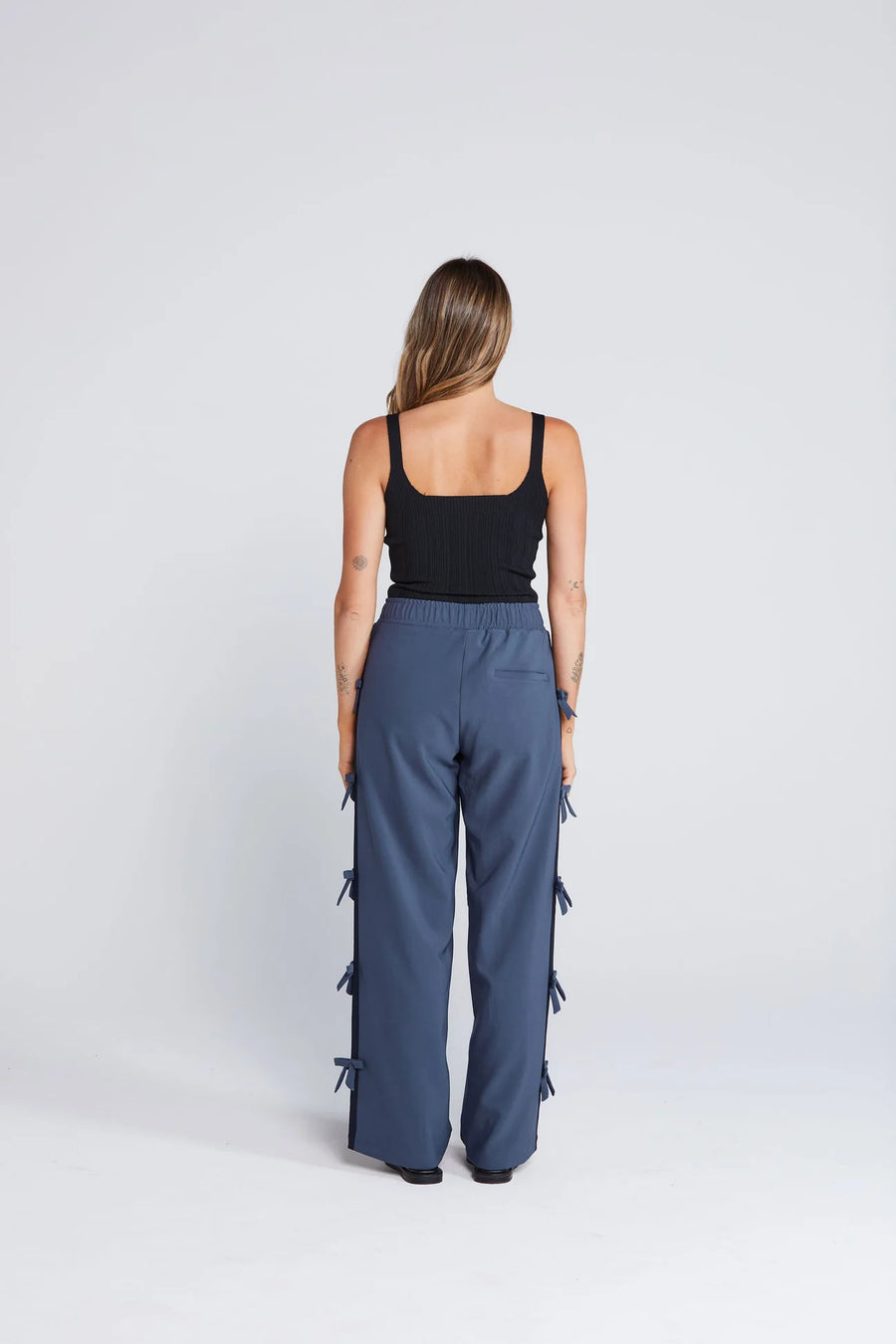 THING THING BOWTIFUL PANT - NAVY OXFORD - WILDROSE