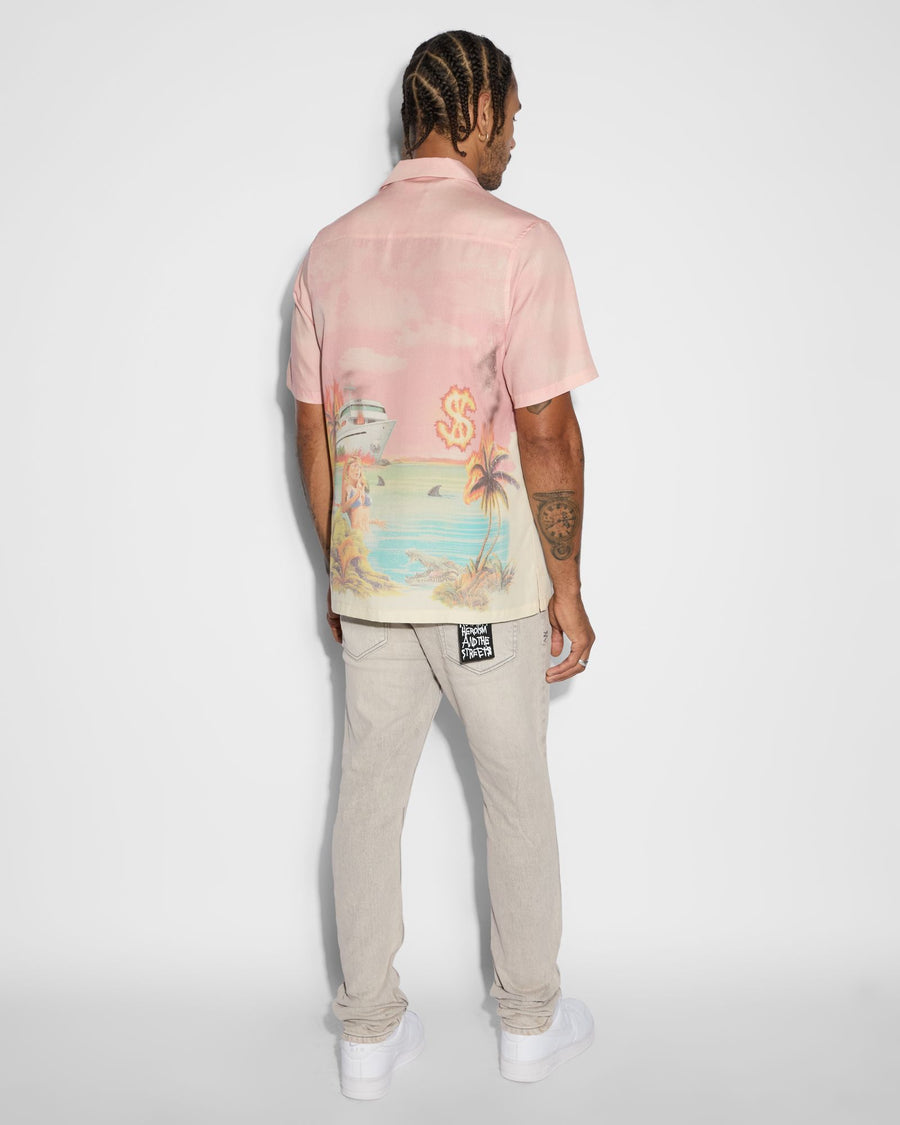 KSUBI PARADISE LOST RESORT SS SHIRT - WILDROSE