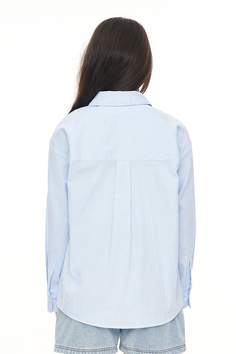 HUFFER CRUISE DAY SHIRT - BLUE HAZE/CHALK - WILDROSE