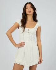 JORGE NATALIA PLAYSUIT - VINTAGE WHITE - WILDROSE