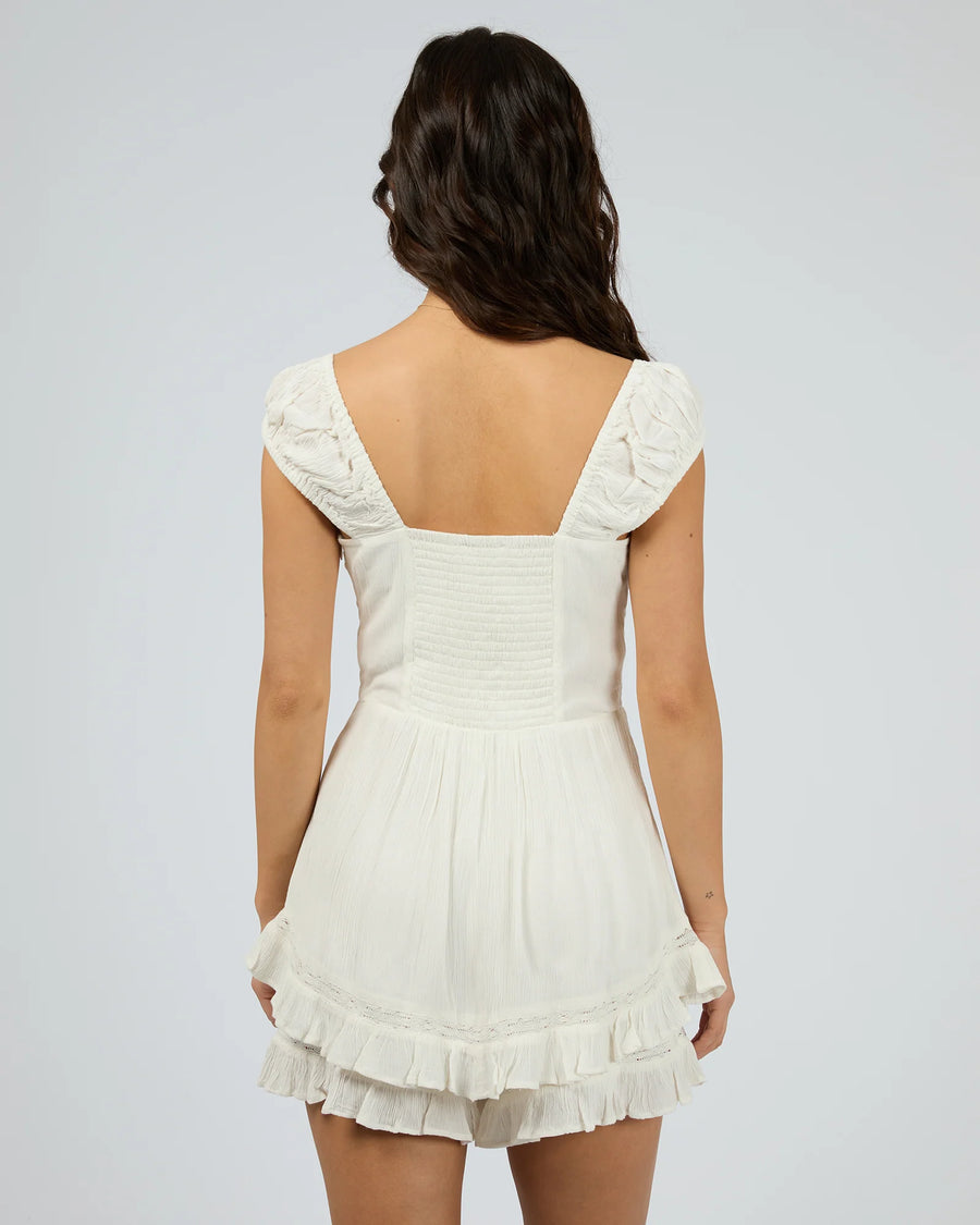 JORGE NATALIA PLAYSUIT - VINTAGE WHITE - WILDROSE