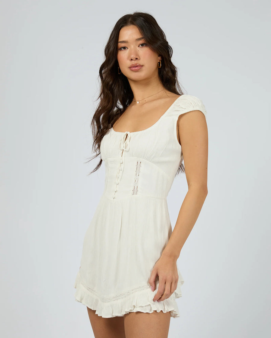 JORGE NATALIA PLAYSUIT - VINTAGE WHITE - WILDROSE