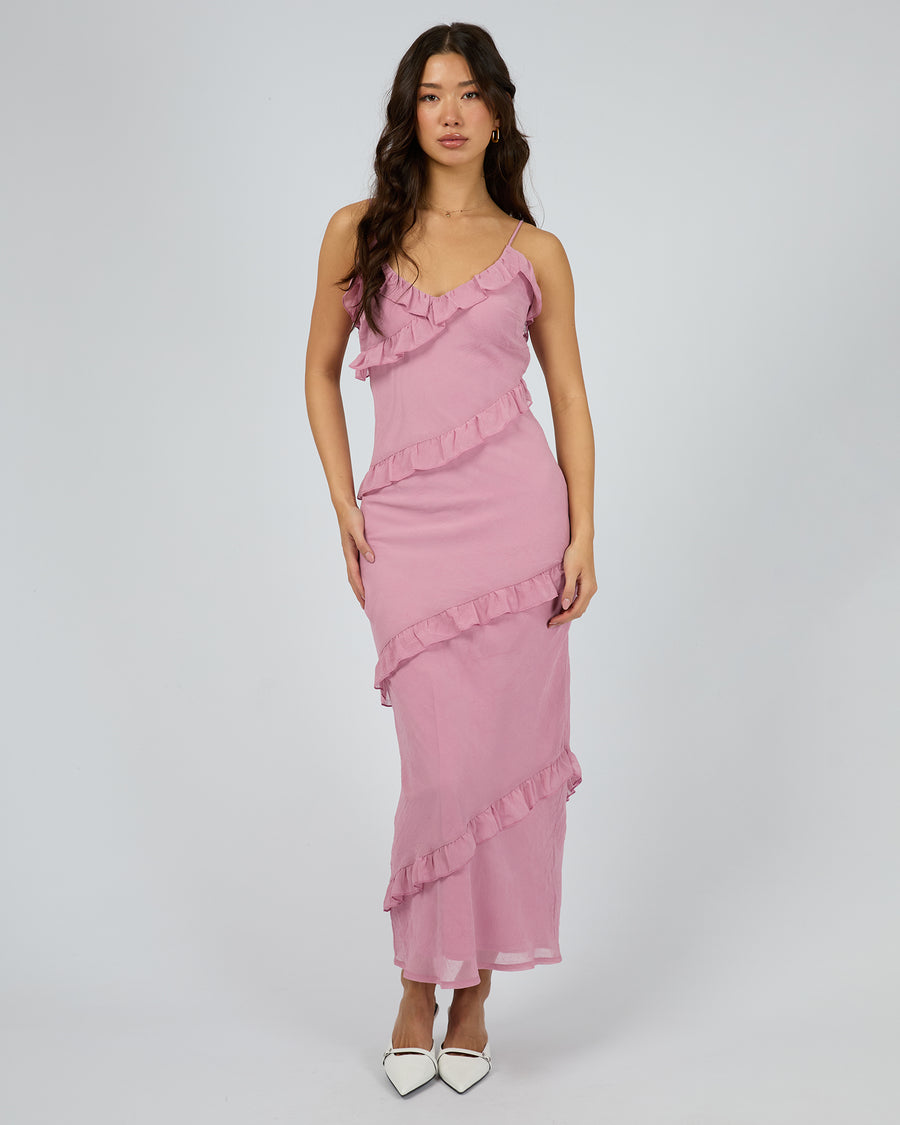 JORGE VERONICA MAXI DRESS - PINK - WILDROSE