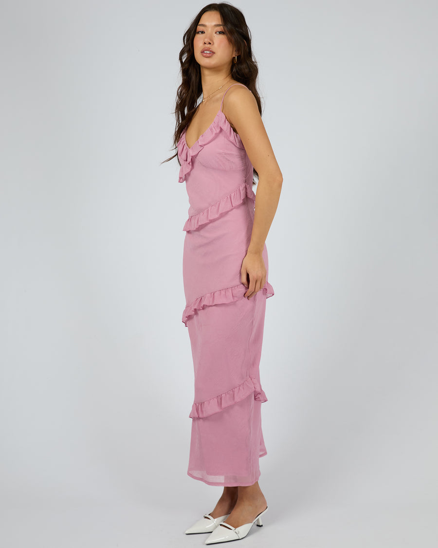 JORGE VERONICA MAXI DRESS - PINK - WILDROSE