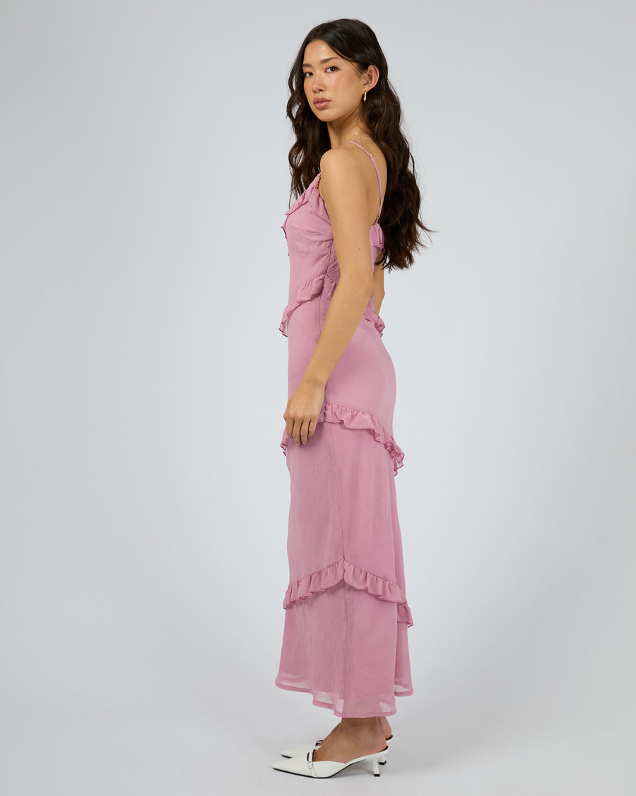 JORGE VERONICA MAXI DRESS - PINK - WILDROSE