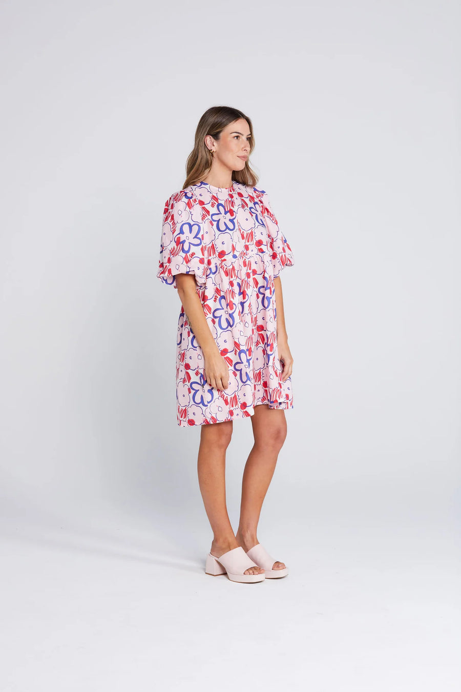 THING THING SPIN DRESS - SQUIGGLE BLOOM - WILDROSE