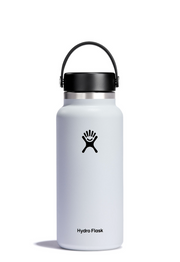 HYDRO FLASK WIDE MOUTH DRINK BOTTLE 32OZ (946ML) - WHITE