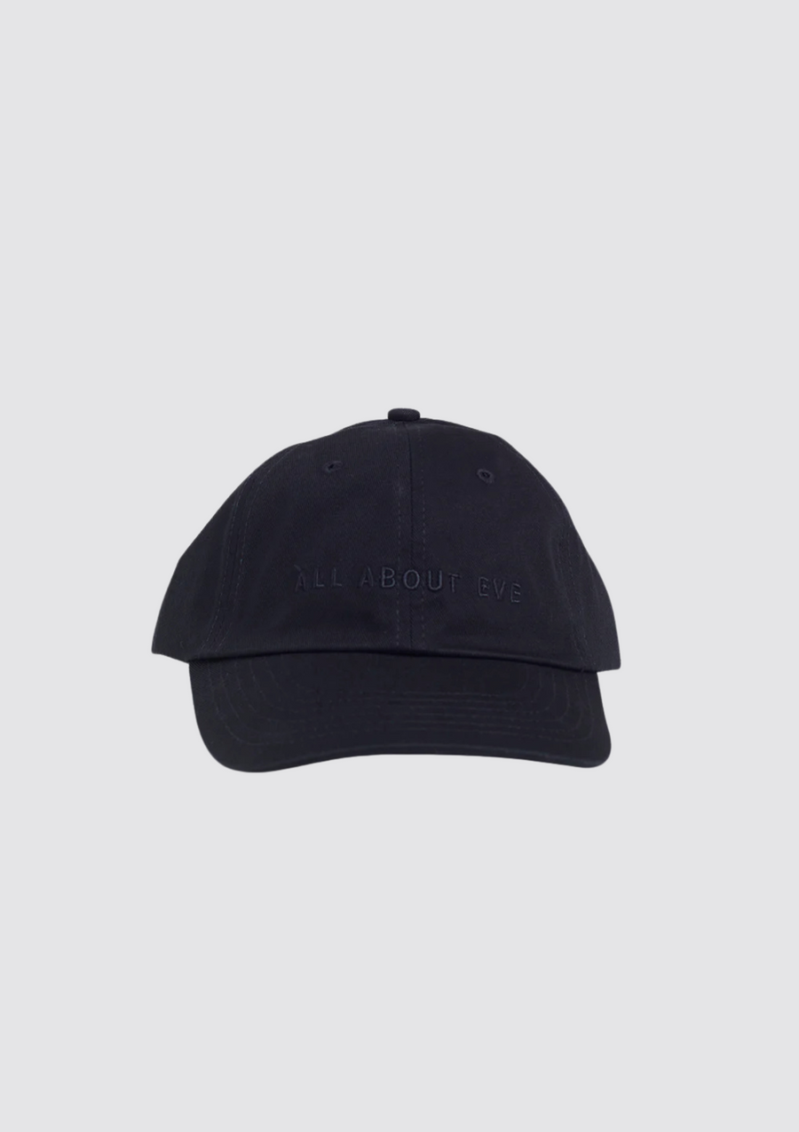 ALL ABOUT EVE WASHED CAP - BLACK - WILDROSE