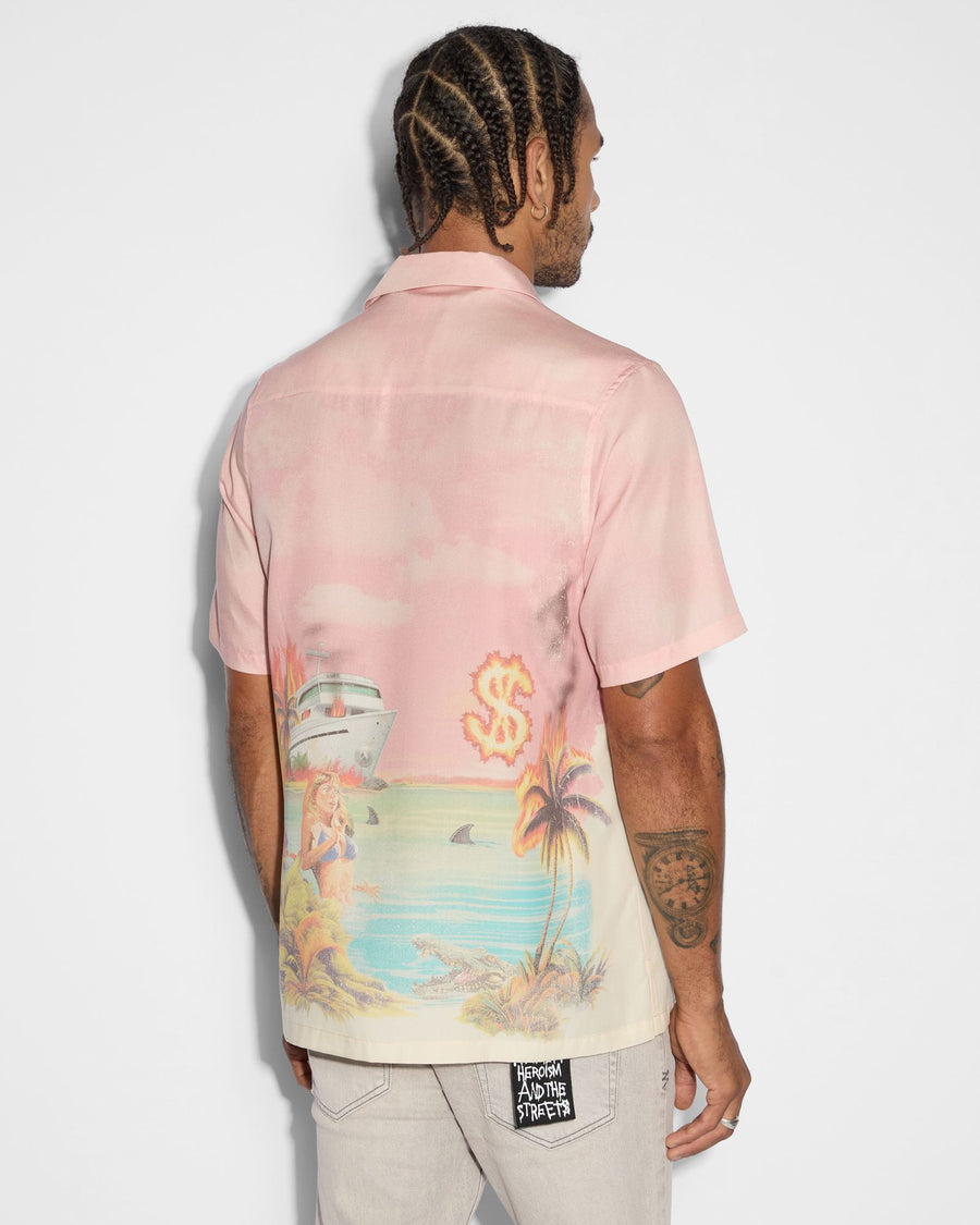 KSUBI PARADISE LOST RESORT SS SHIRT - WILDROSE