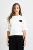 FEDERATION BADGE KNIT TOP - IVORY - WILDROSE