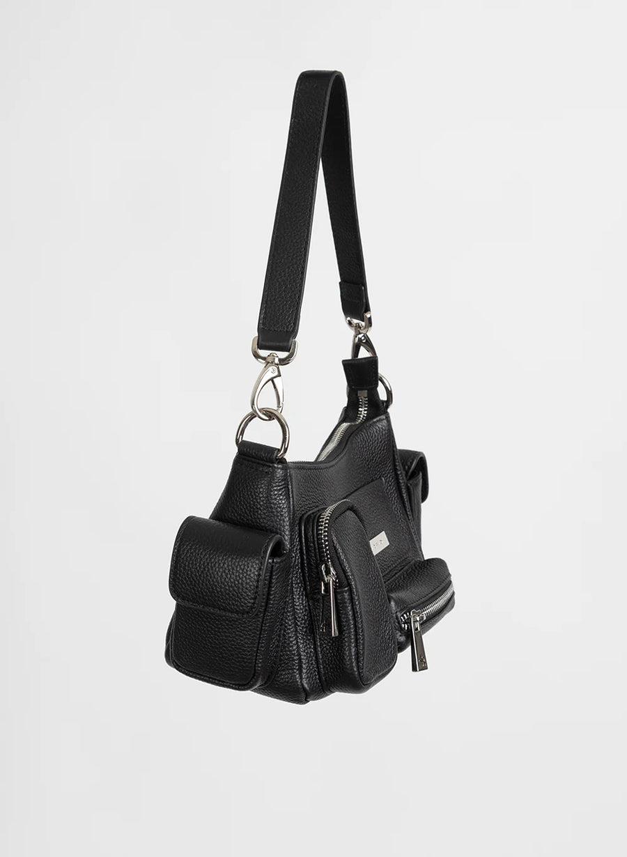 FEDERATION BUSY DAY BAG - BLACK/SILVER - WILDROSE