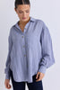 BY ROSA BREEZY LIGHT BLUE MUSLIN DROP SHOULDER SHIRT - WILDROSE