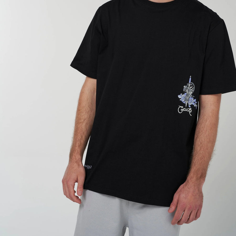 CRATE BREAK THE CHAIN SCRIPTED T-SHIRT - BLACK - WILDROSE