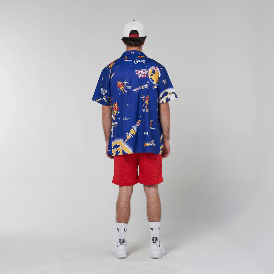 CRATE X SPACE MAN CANDY SS SHIRT - BLUE - WILDROSE