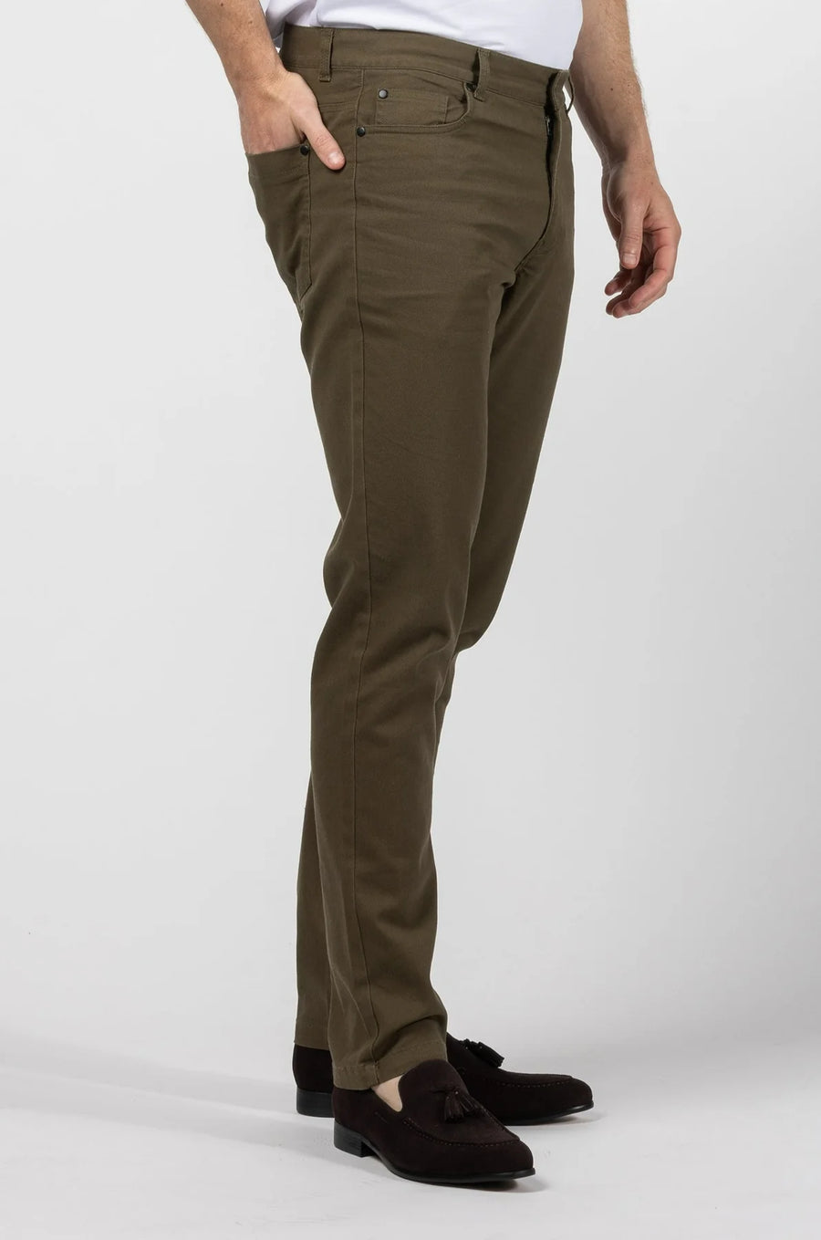 CUTLER & CO TERRY CHINO - MILITARY - WILDROSE