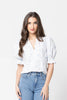 SEEKING LOLA RELAXED BUTTERFLY TOP - BLUE FLORAL SKETCH - WILDROSE