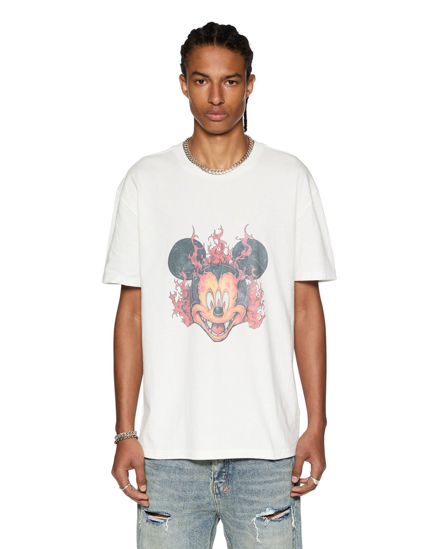 KSUBI FUEGO BIGGIE SS TEE - TRU WHITE - WILDROSE