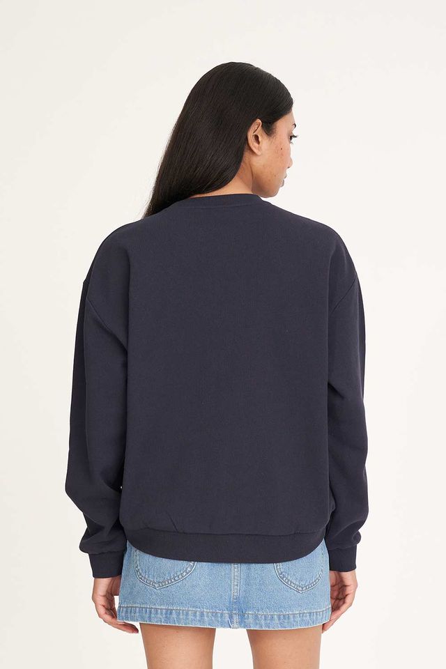 HUFFER SLOUCH CREW 350/GARDEN - NAVY - WILDROSE