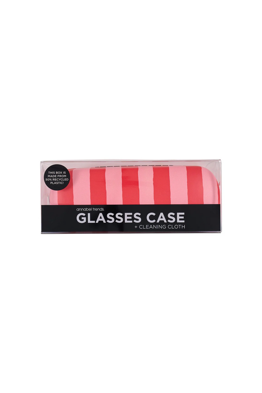 GLASSES CASE - RED STRIPE - WILDROSE