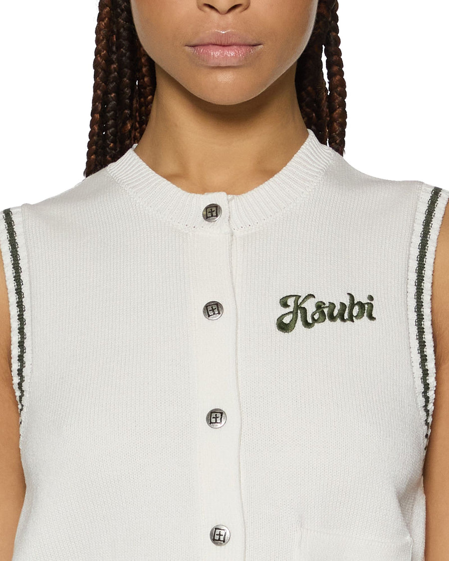 KSUBI ACADEMY VEST - ECRU/HASH - WILDROSE