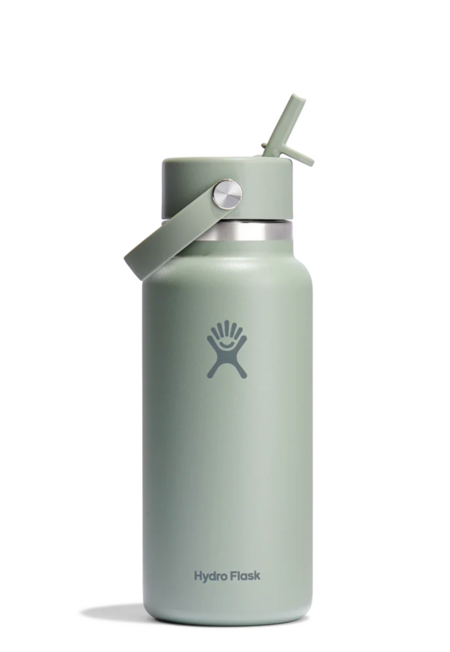 HYDRO FLASK 32OZ WIDE FLEX STRAW CAP - AGAVE - WILDROSE