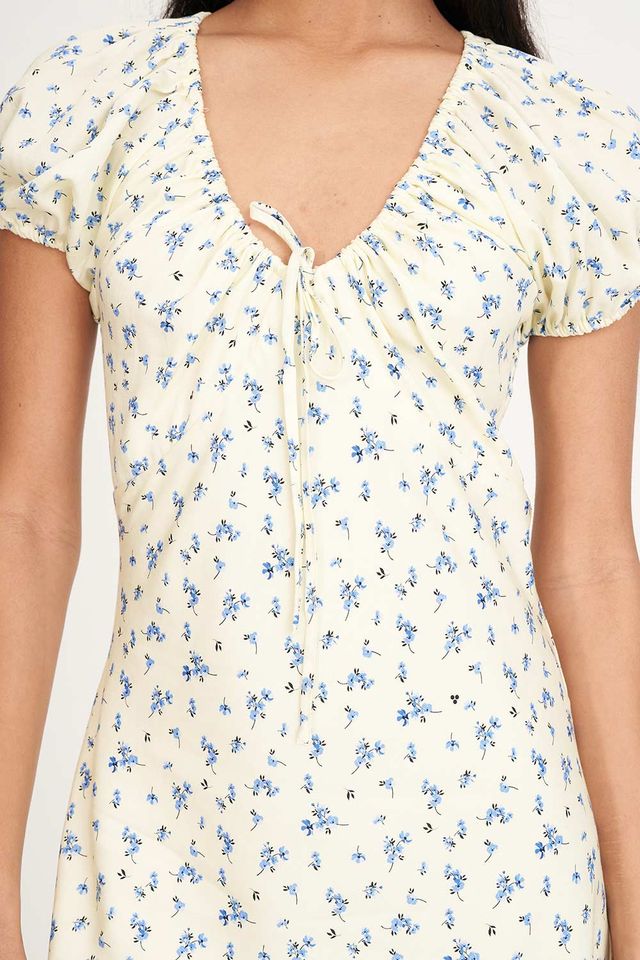 HUFFER DAWN CELINE MINI DRESS - BUTTER - WILDROSE