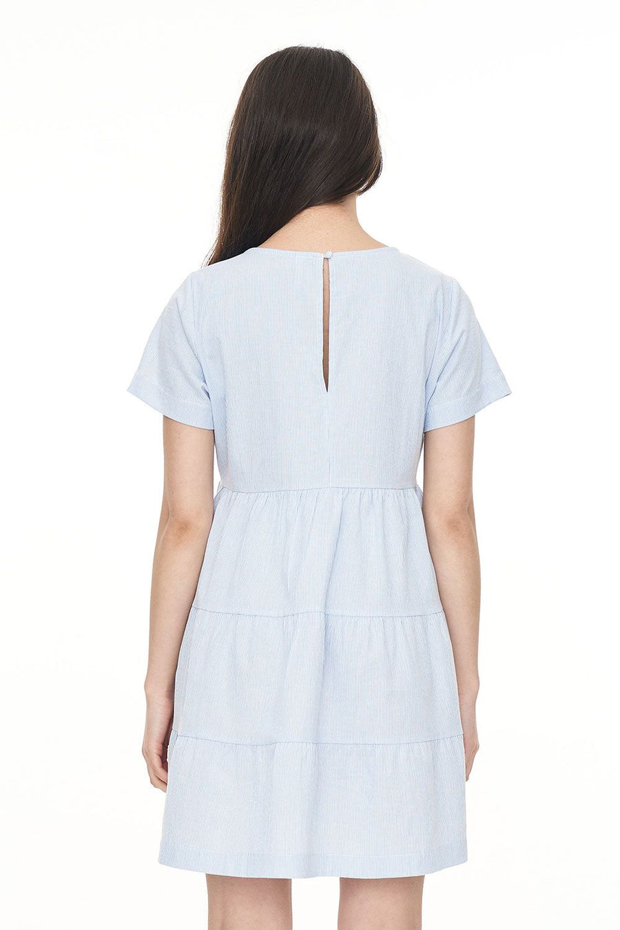 HUFFER CRUISE MILLY DRESS - BLUE HAZE/CHALK - WILDROSE