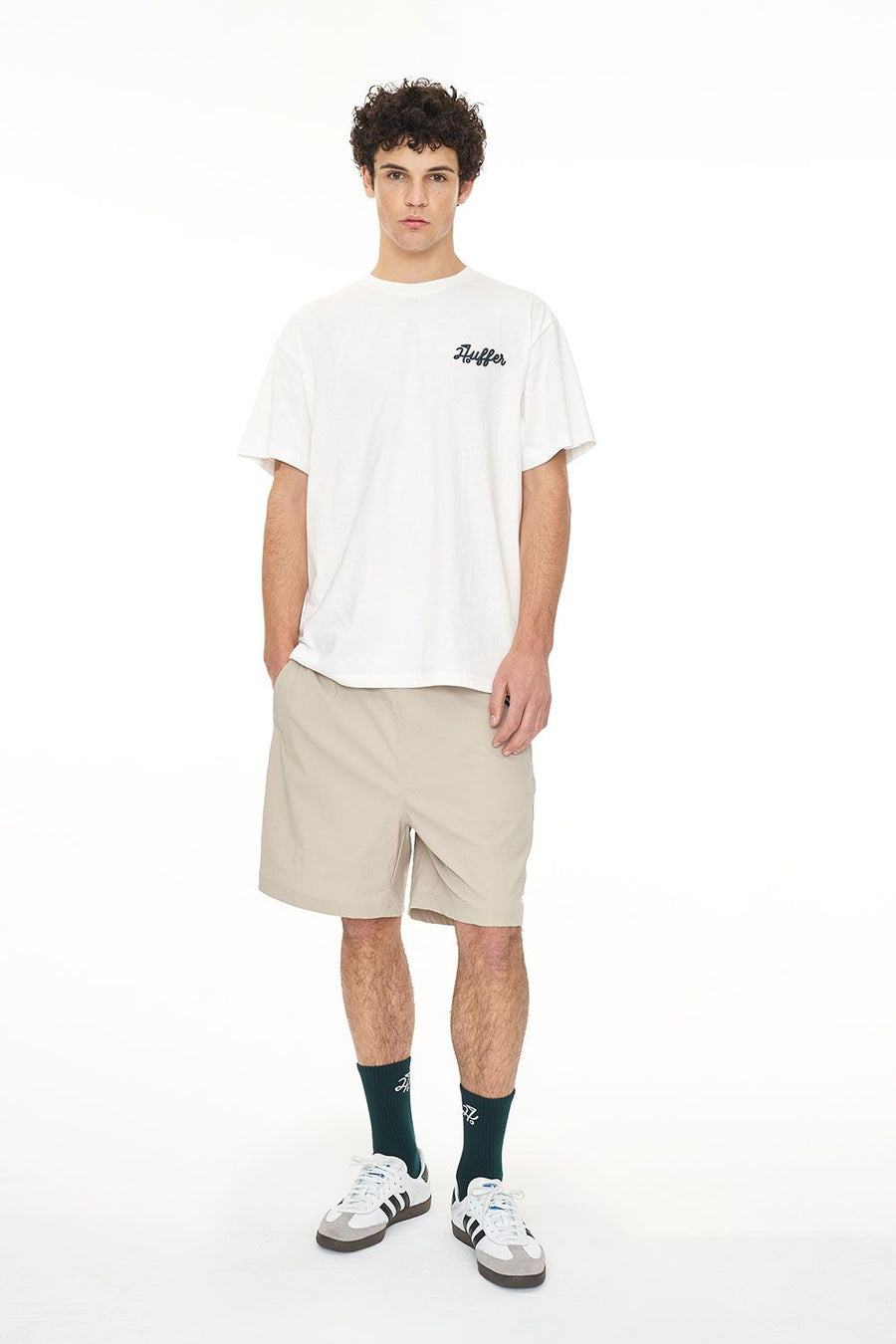 HUFFER SUP TEE 220/BANDITS - CHALK - WILDROSE