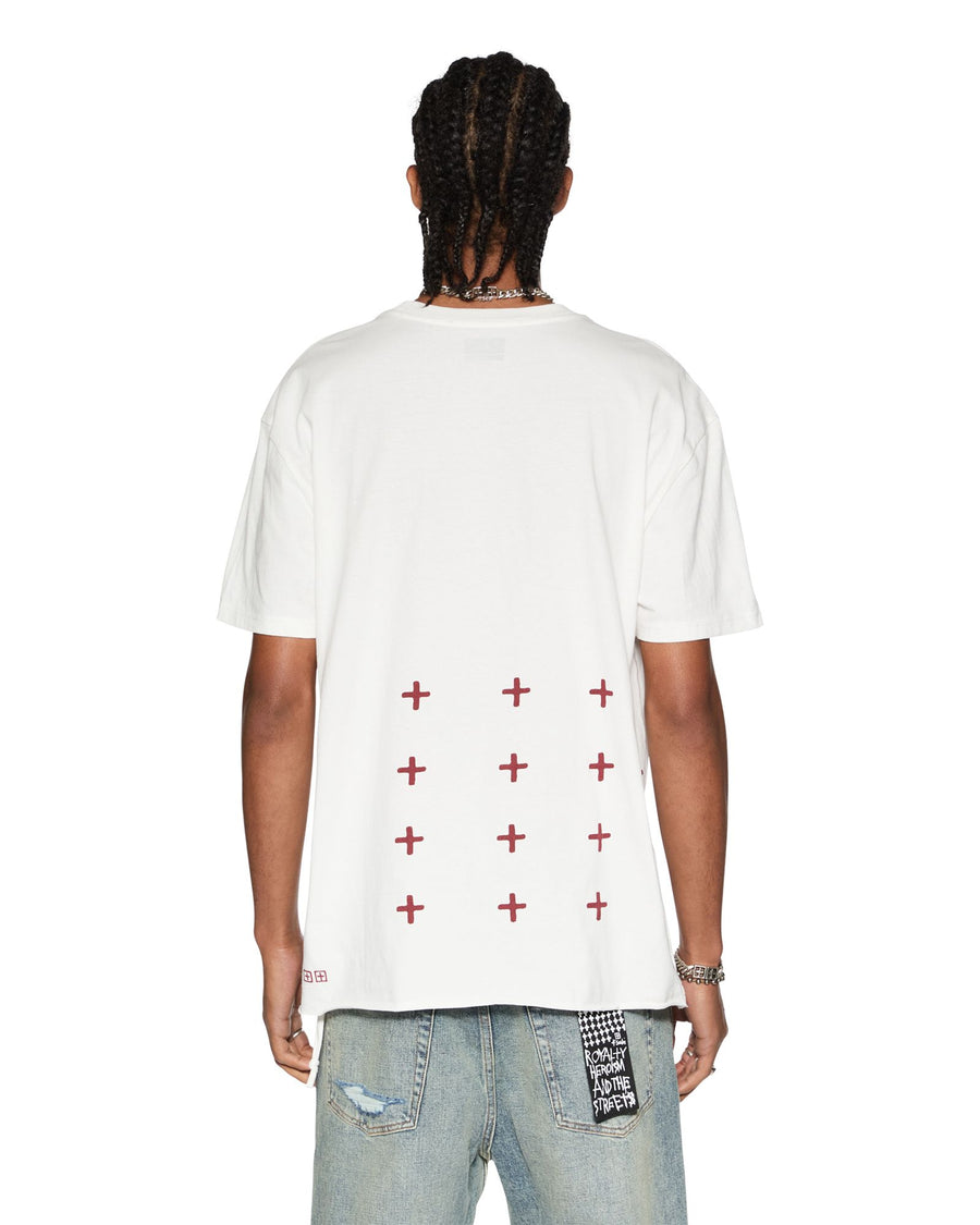 KSUBI FUEGO BIGGIE SS TEE - TRU WHITE - WILDROSE