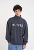 HUFFER MENS BLOCK 1/4 ZIP 350/CASED ASPHALT - WILDROSE