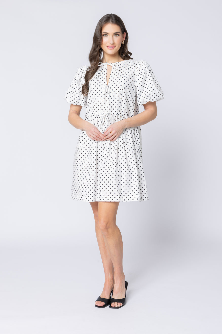 LEILA + LUCA BELLE BOW DRESS - COTTON SPOT - WILDROSE