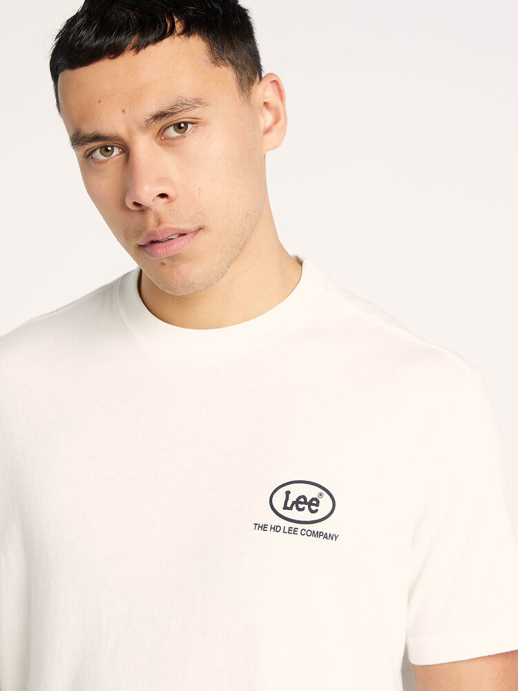 LEE OVAL RELAXED TEE - VINTAGE WHITE