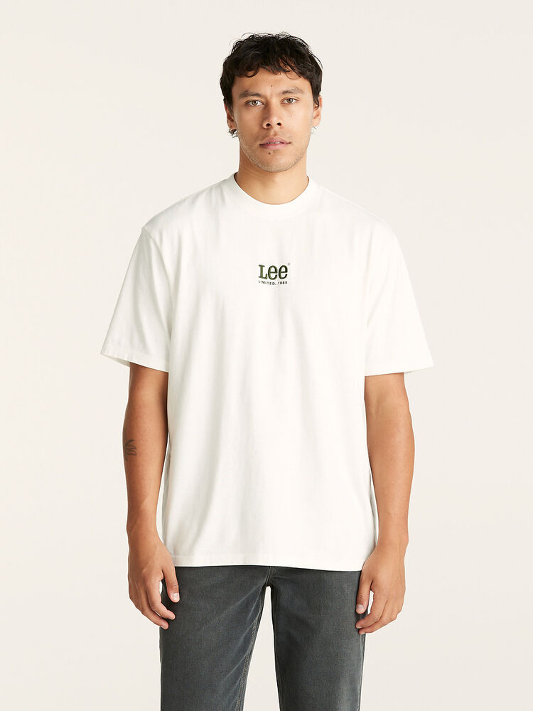 LEE COORDINATES BAGGY TEE - VINTAGE WHITE - WILDROSE