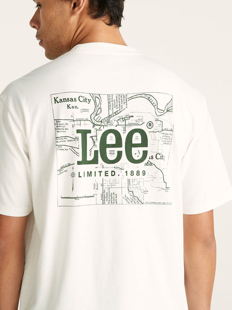 LEE COORDINATES BAGGY TEE - VINTAGE WHITE - WILDROSE