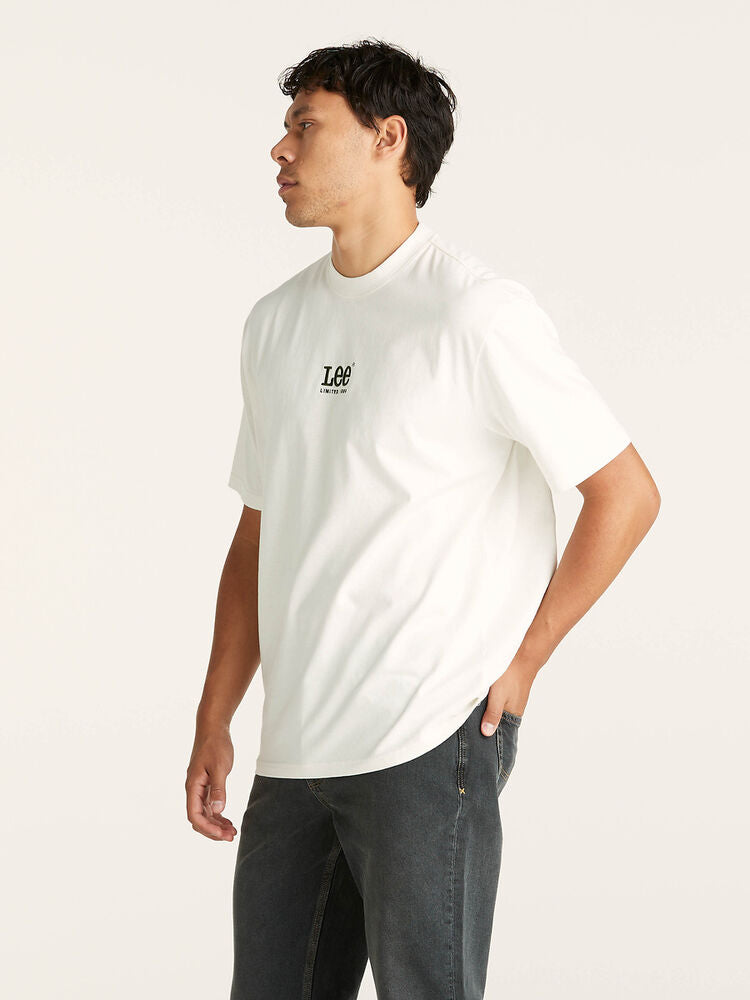 LEE COORDINATES BAGGY TEE - VINTAGE WHITE - WILDROSE