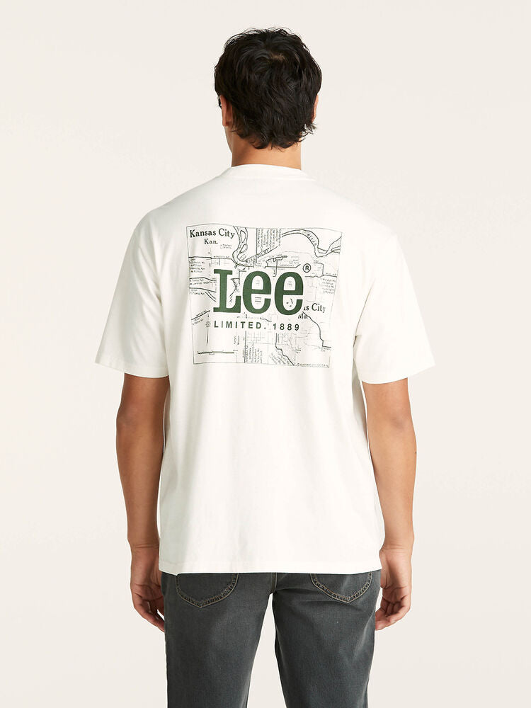 LEE COORDINATES BAGGY TEE - VINTAGE WHITE - WILDROSE