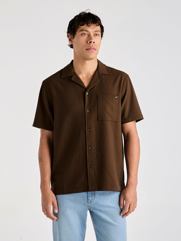 LEE HOLIDAY SHIRT - GRIDLOCK BROWN - WILDROSE