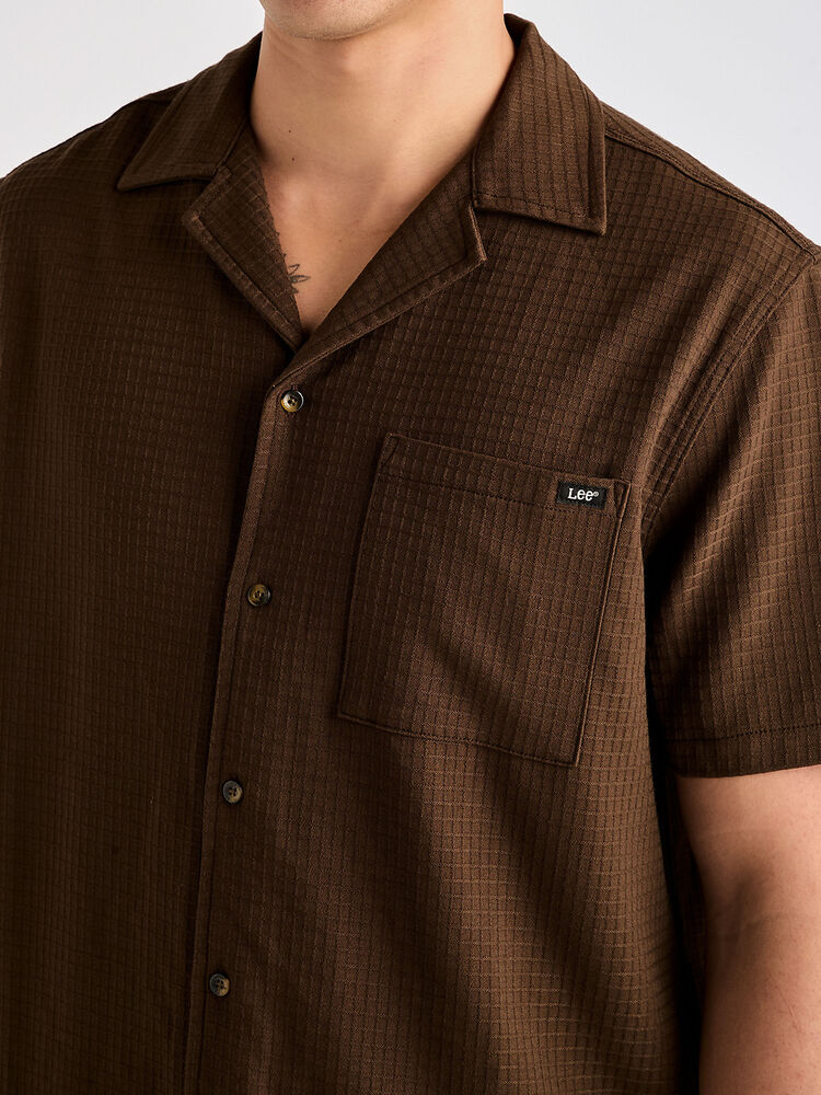 LEE HOLIDAY SHIRT - GRIDLOCK BROWN - WILDROSE