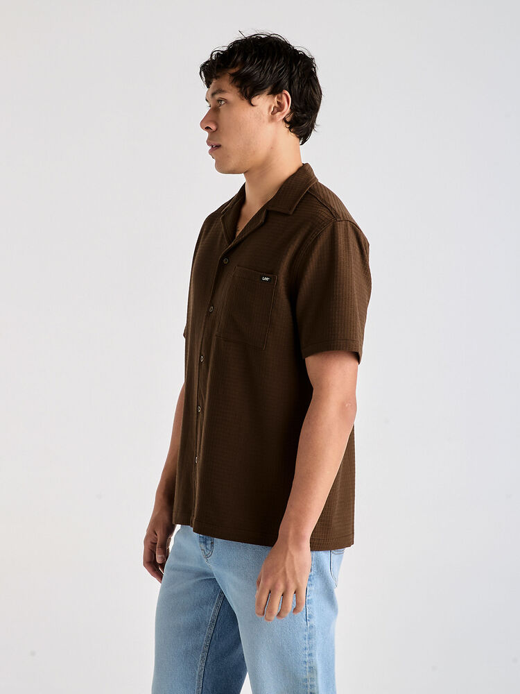 LEE HOLIDAY SHIRT - GRIDLOCK BROWN - WILDROSE