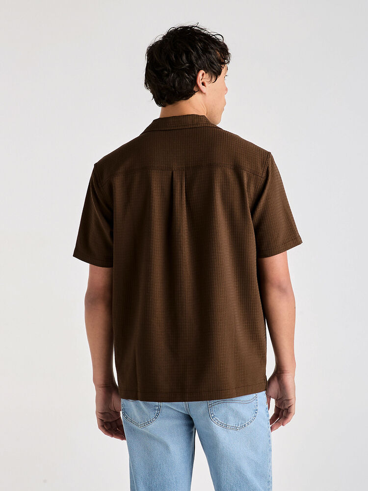 LEE HOLIDAY SHIRT - GRIDLOCK BROWN - WILDROSE