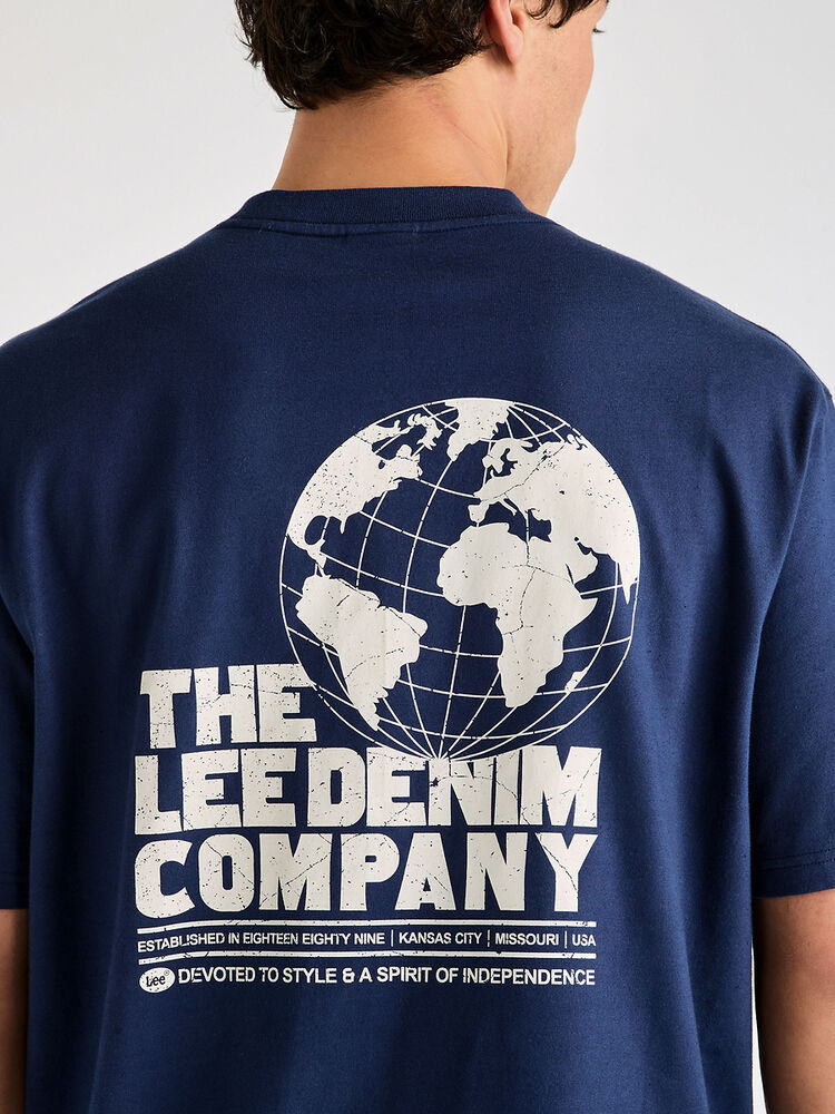 LEE WORLD IS YOURS BAGGY TEE - OLD NAVY - WILDROSE