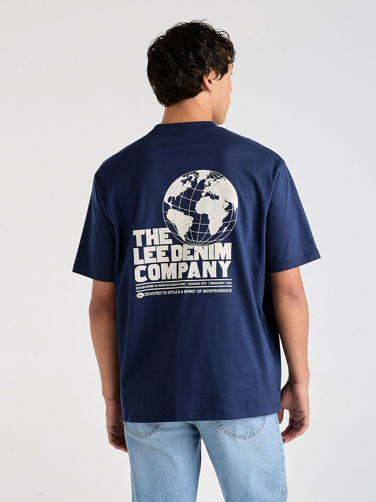 LEE WORLD IS YOURS BAGGY TEE - OLD NAVY - WILDROSE