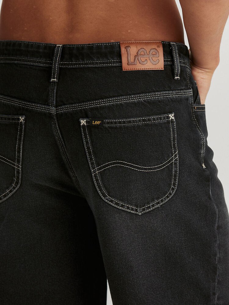 LEE L-FOUR BAGGY SHORT - TUNE BLACK - WILDROSE