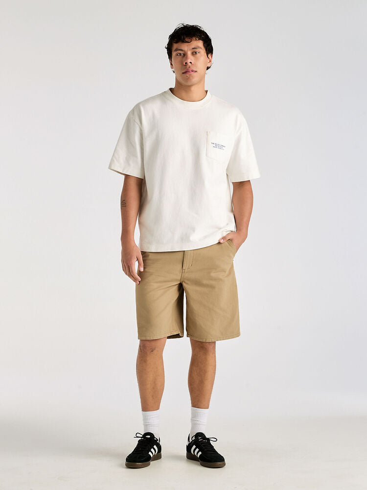 LEE L-FIVE BIGGIE WORKER SHORT - SANDSTONE - WILDROSE