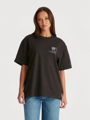 LEE ROSE BAGGY TEE - WORN BLACK - WILDROSE